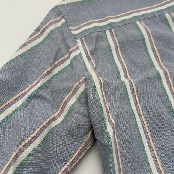 Manhattan 1857 button up shirt Men’s Large wrinkle free - Picture 9 of 10